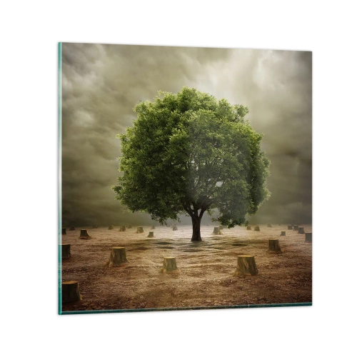 Üveg kép - Egész remény - 30x30 cm