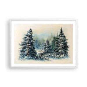 Poszter fekete keretben - Karácsonyra készen - 70x50 cm