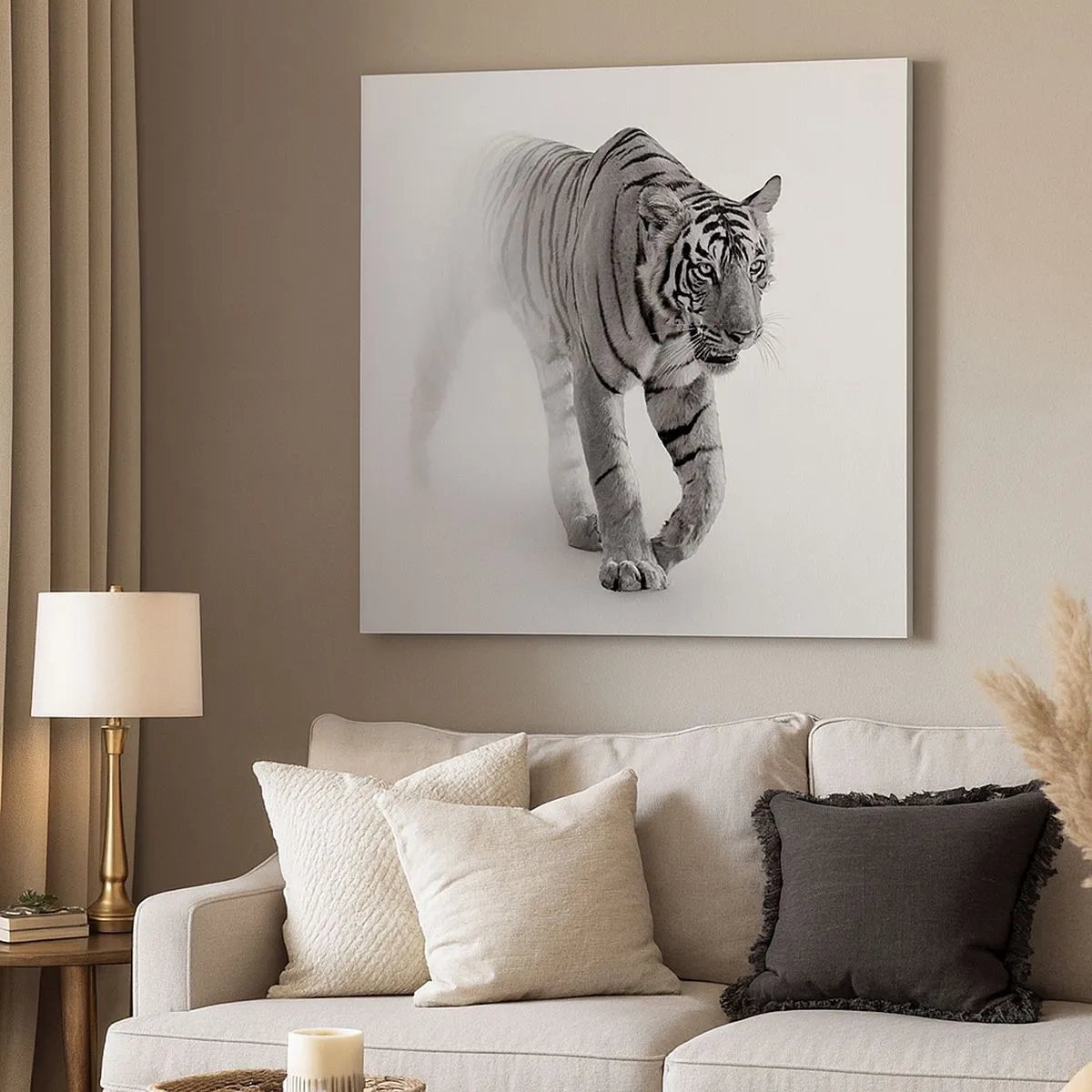 Vászonkép - Elrejtőzik a ködben - 30x30 cm