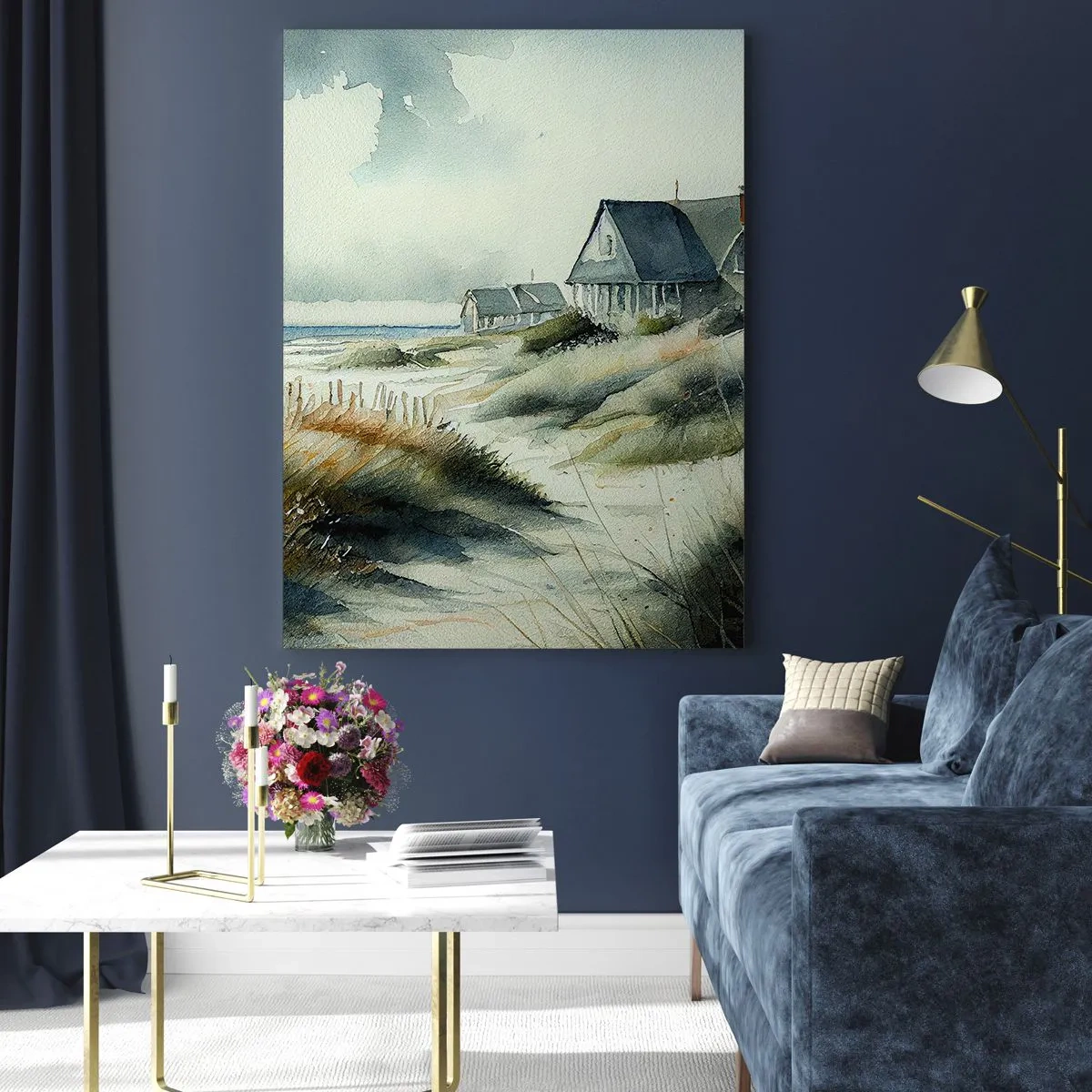 Üveg kép - Távol a nyüzsgéstől - 50x70 cm