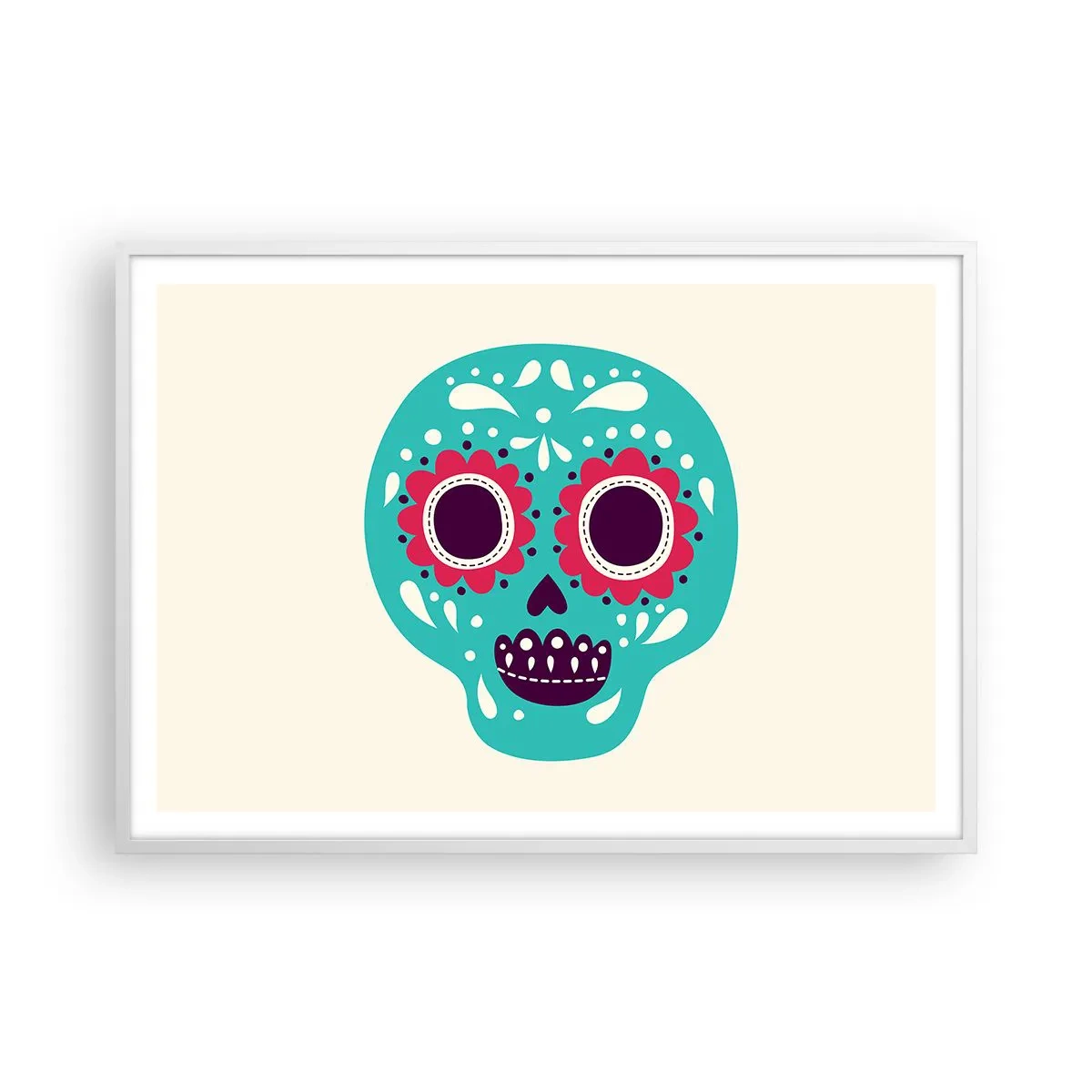 Poszter fekete keretben - Az élet - szórakozás a halálig - 100x70 cm