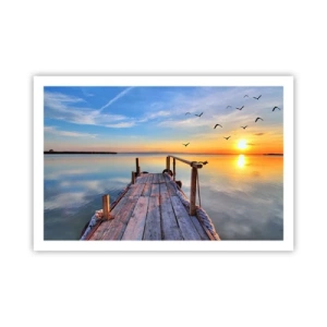 Poszter - Menj egyenesen a nap felé - 91x61 cm