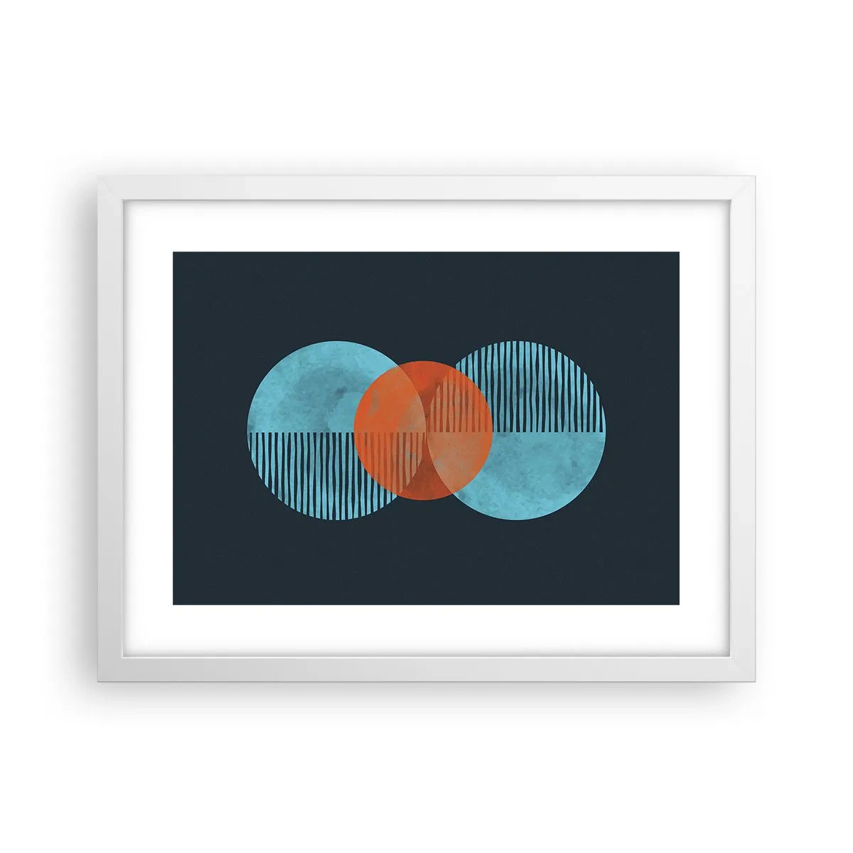 Poszter fekete keretben - Szimmetrikus kompozíció - 40x30 cm