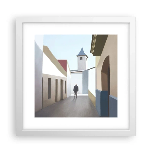 Poszter fekete keretben - Napfényes séta - 30x30 cm