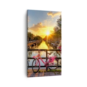 Vászonkép - Tavaszi reggel Amszterdamban - 45x80 cm