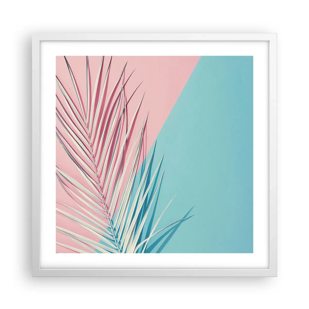 Poszter fekete keretben - Trópusi impresszió - 50x50 cm