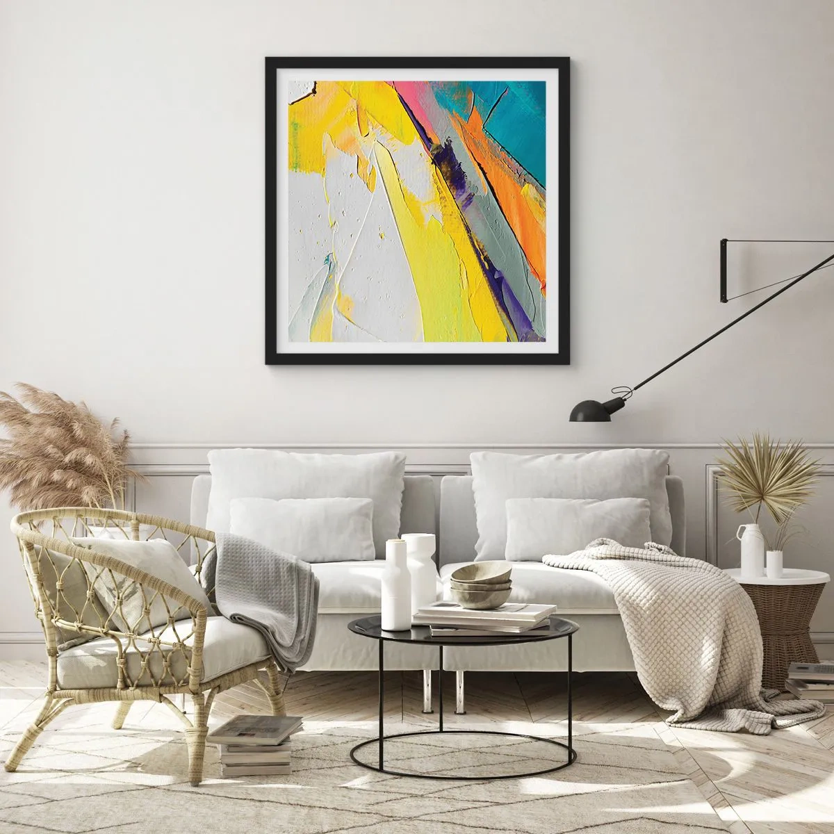 Poszter fehér keretben - A fény anatómiája - 40x40 cm