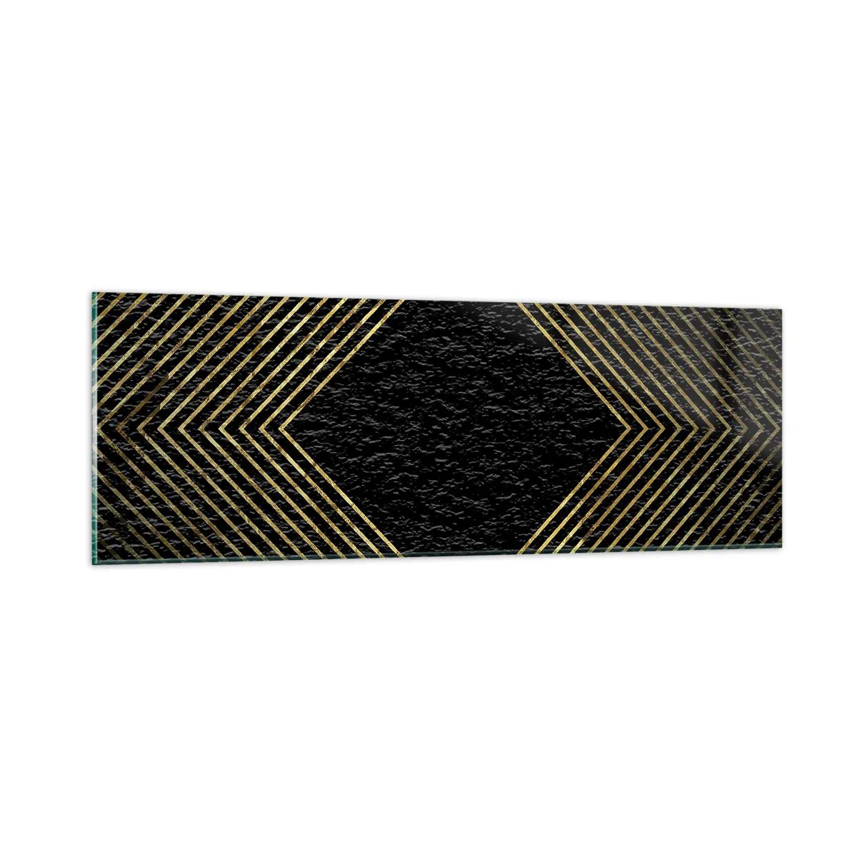 Üveg kép - Geometria glamour stílusban - 90x30 cm