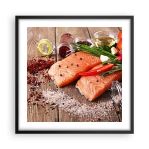 Poszter fehér keretben - Norvég kaland a konyhában - 50x50 cm