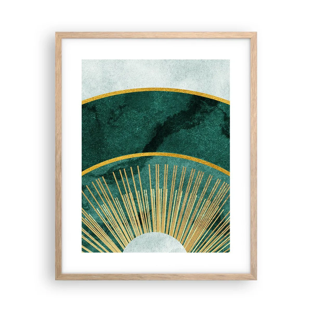 Poszter világos tölgy keretben - Egy másik naprendszer - 40x50 cm