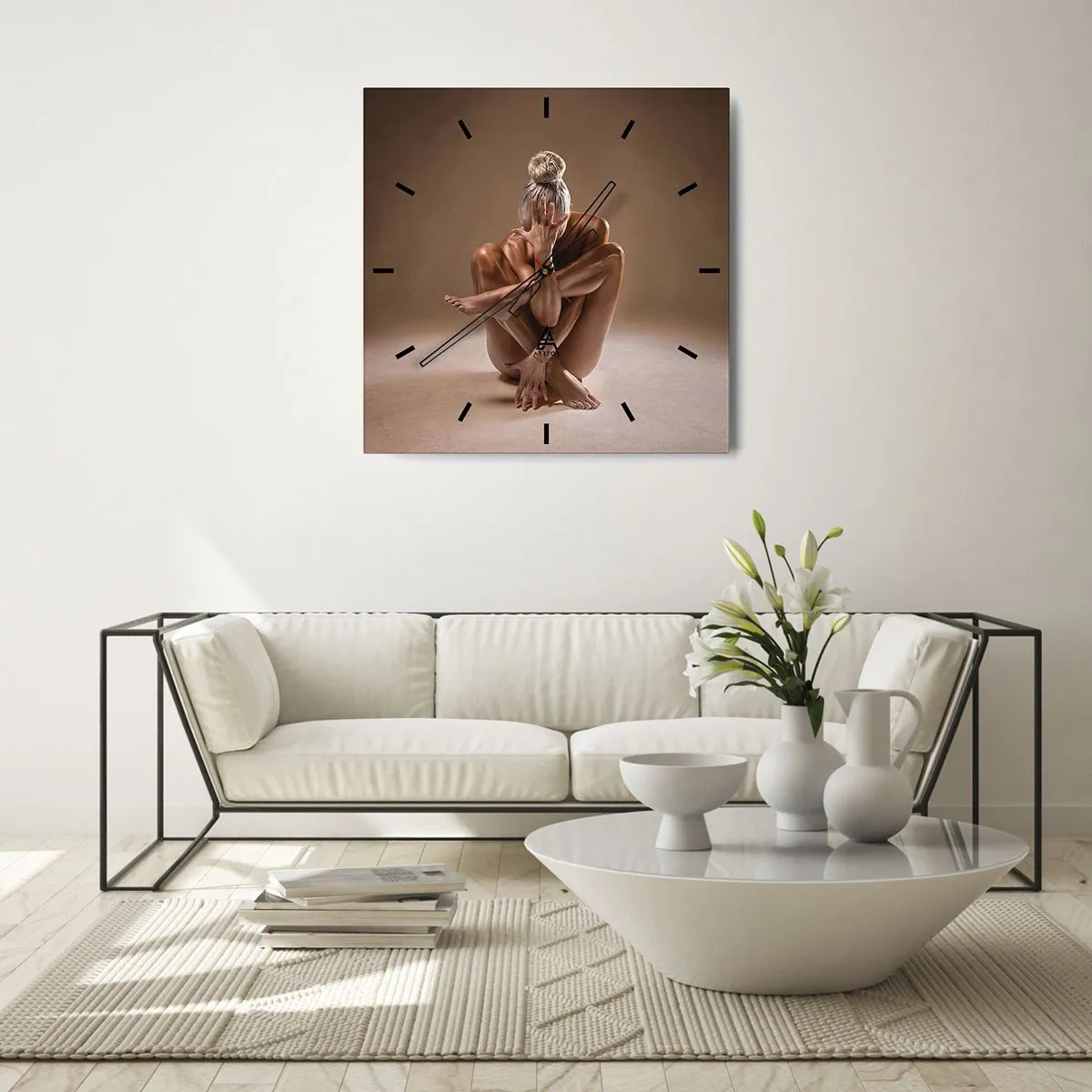 Falióra, Óra - A test és a lélek egysége - 40x40 cm