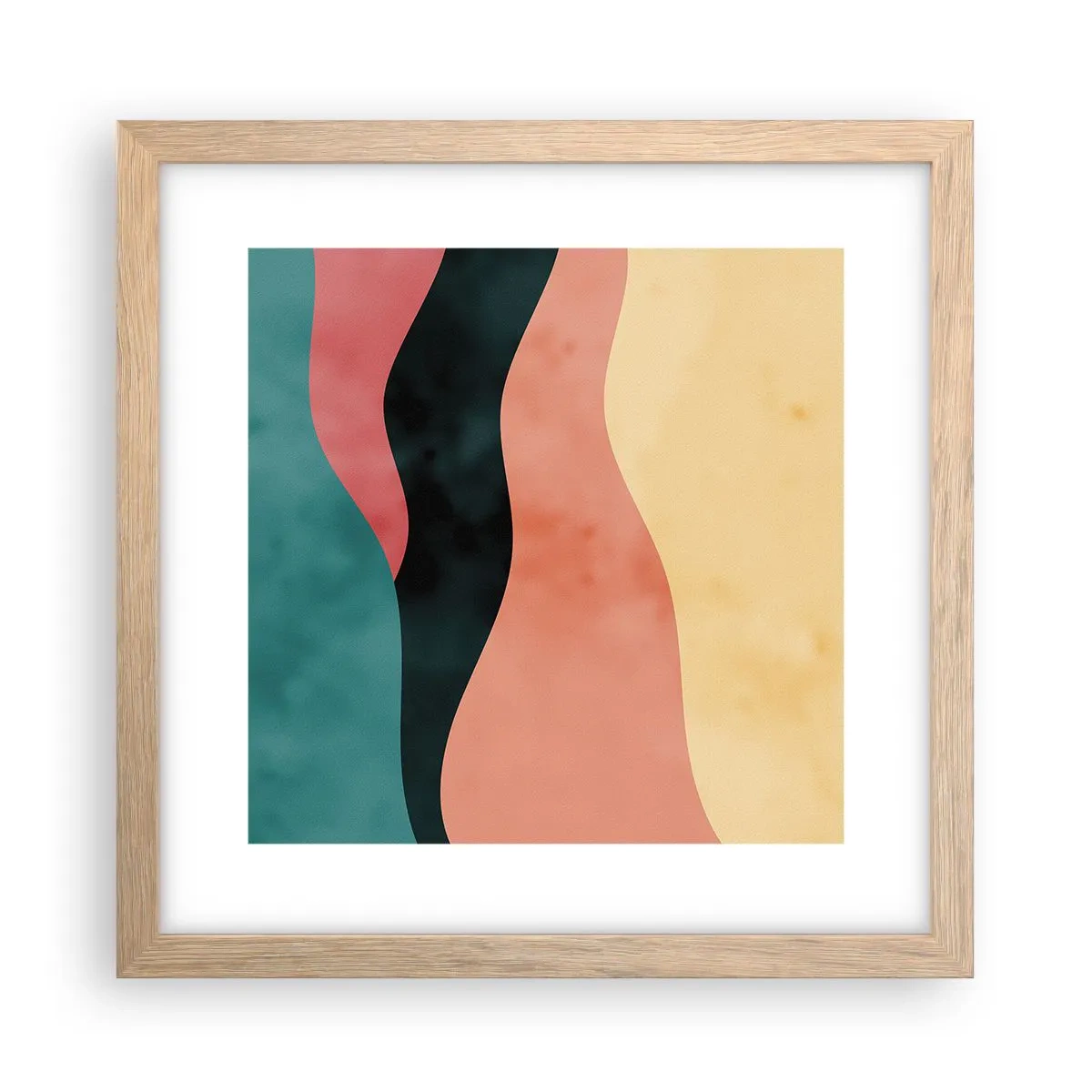 Poszter világos tölgy keretben - Megfelelő összeegyeztethetetlenség - 30x30 cm