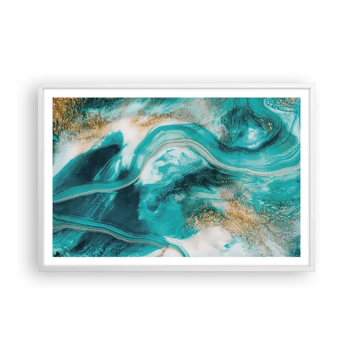 Poszter fekete keretben - Az arany folyó - 91x61 cm