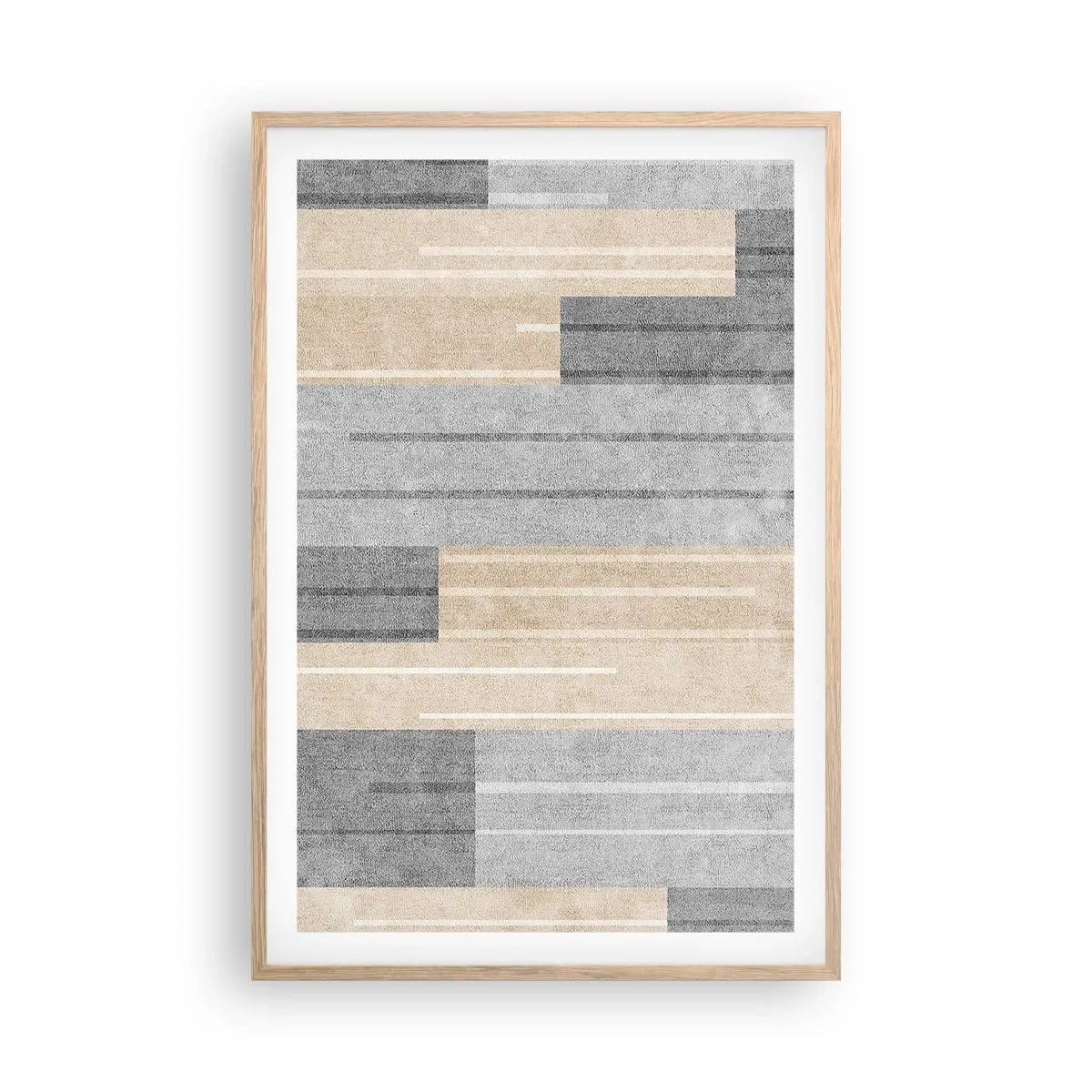 Poszter világos tölgy keretben - Kompozíció: tartsa a függőlegeset - 61x91 cm