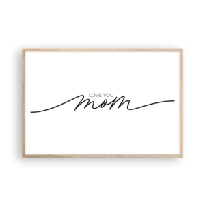 Poszter világos tölgy keretben - Nagy megrázás - 91x61 cm