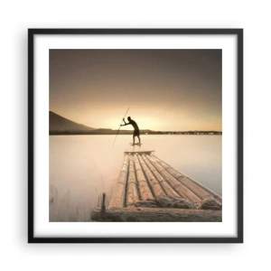 Poszter fehér keretben - Pihenés előtt - 50x50 cm
