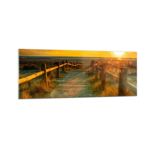 Üveg kép - Régi aranyban fürdetve - 140x50 cm