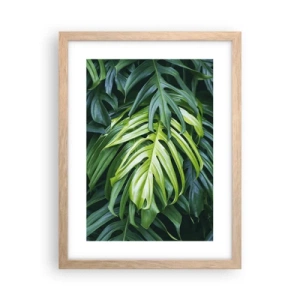 Poszter világos tölgy keretben - Merüljön el a frissességben - 30x40 cm