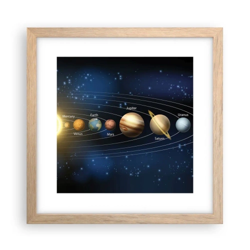 Poszter világos tölgy keretben - Egy a tízből - 30x30 cm