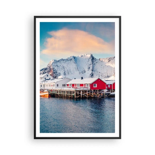 Poszter fehér keretben - Északi zug - 70x100 cm