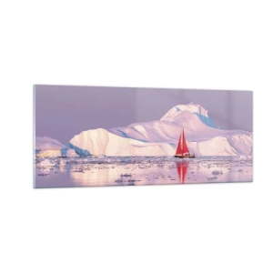 Üveg kép - A vitorla melege, a jég hidege - 100x40 cm