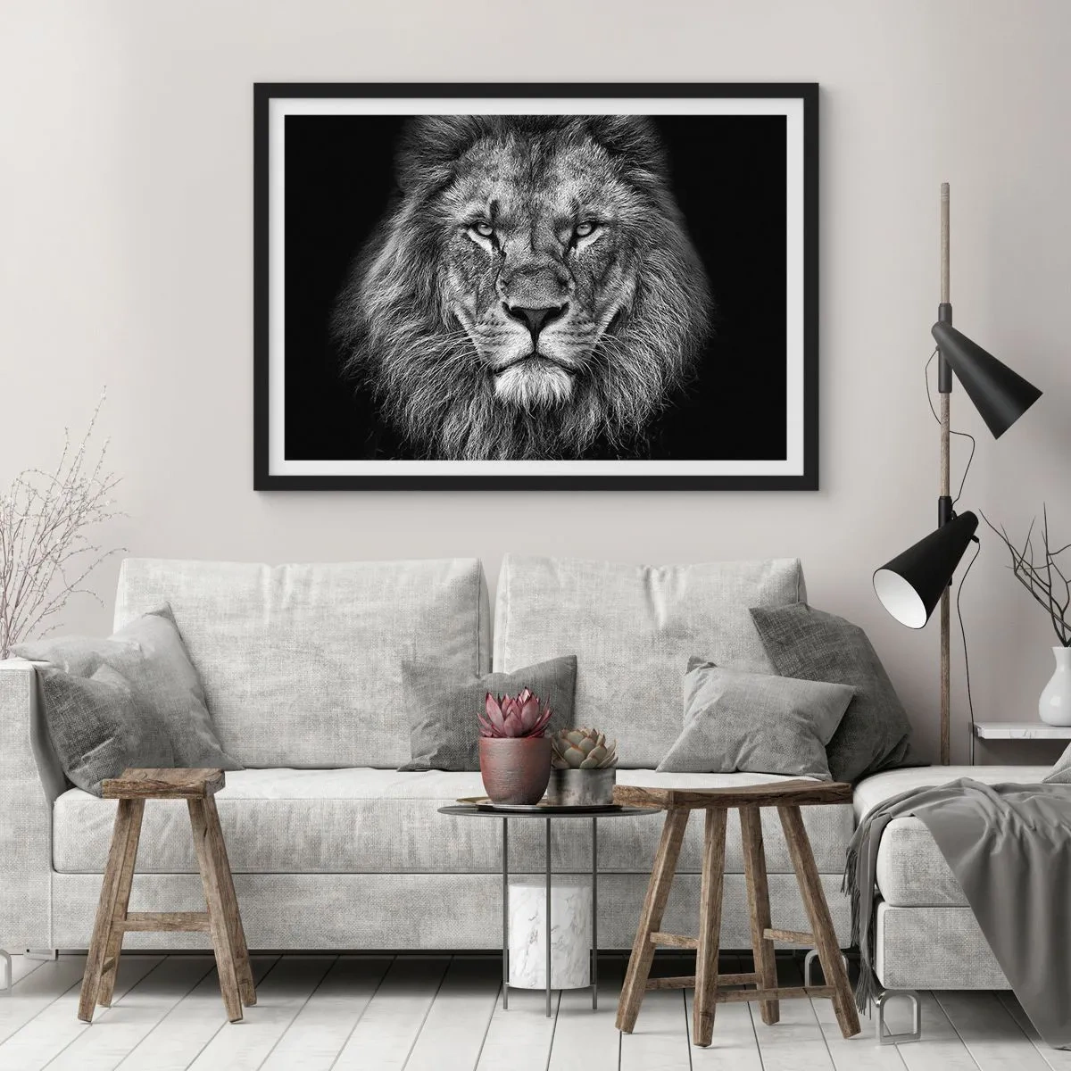 Poszter fehér keretben - Őfelségi palástban - 100x70 cm
