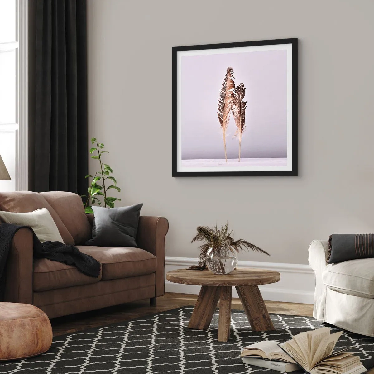 Poszter fehér keretben - A semmi ellen - 30x30 cm