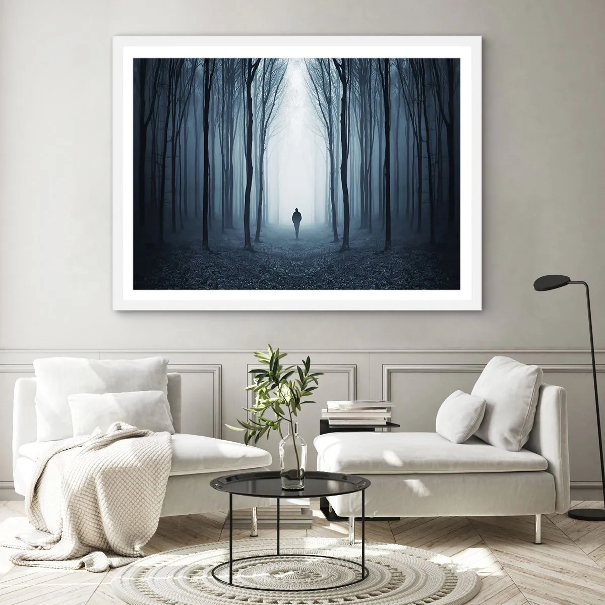 Poszter fekete keretben - És minden egyszerű és világos - 100x70 cm