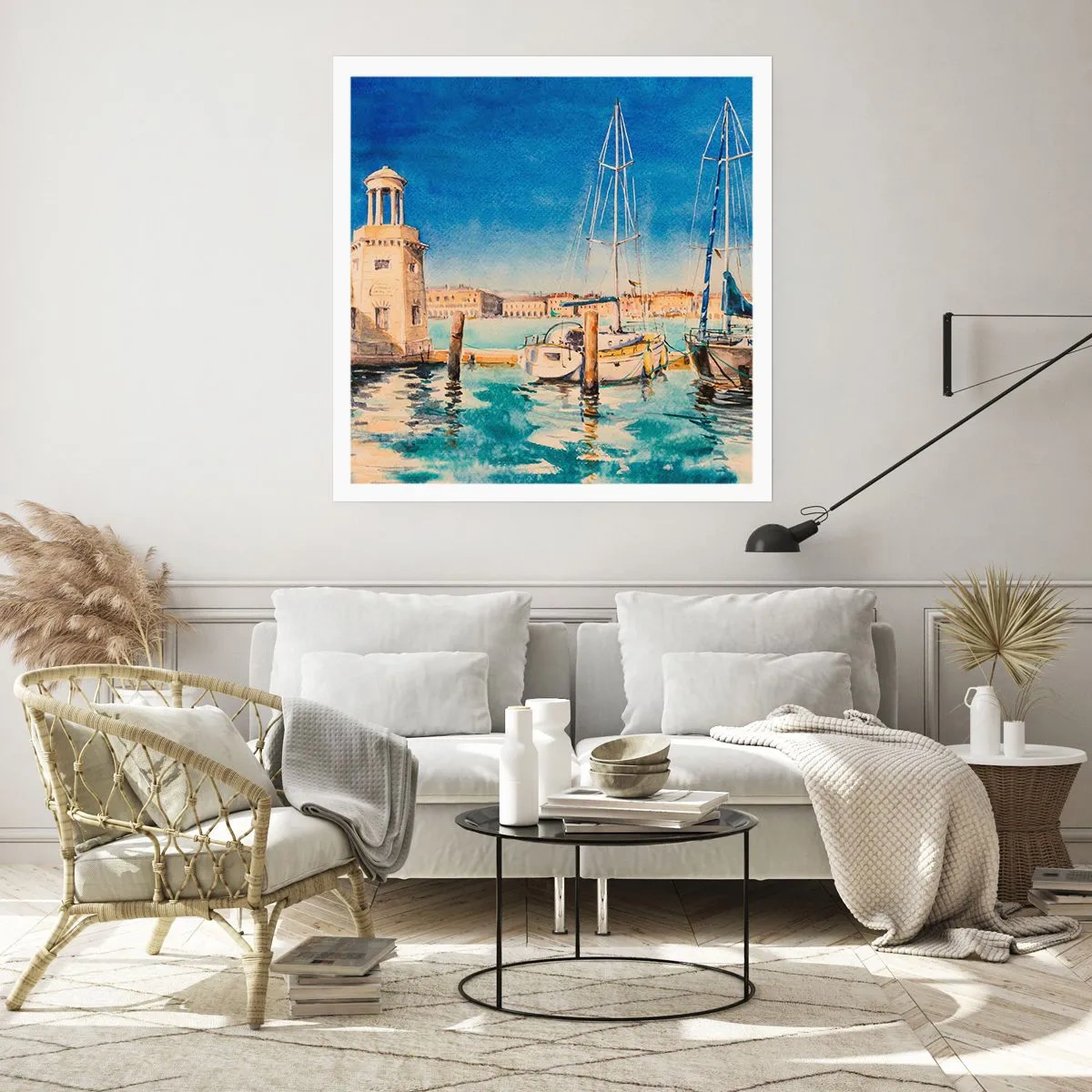 Poszter - Napos lagúna - 50x50 cm