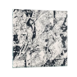 Üveg kép - Az ellentétek egymásba fonódása - 30x30 cm