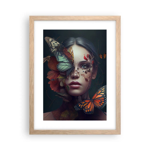 Poszter világos tölgy keretben - Egy csodálatos metamorfózis - 30x40 cm