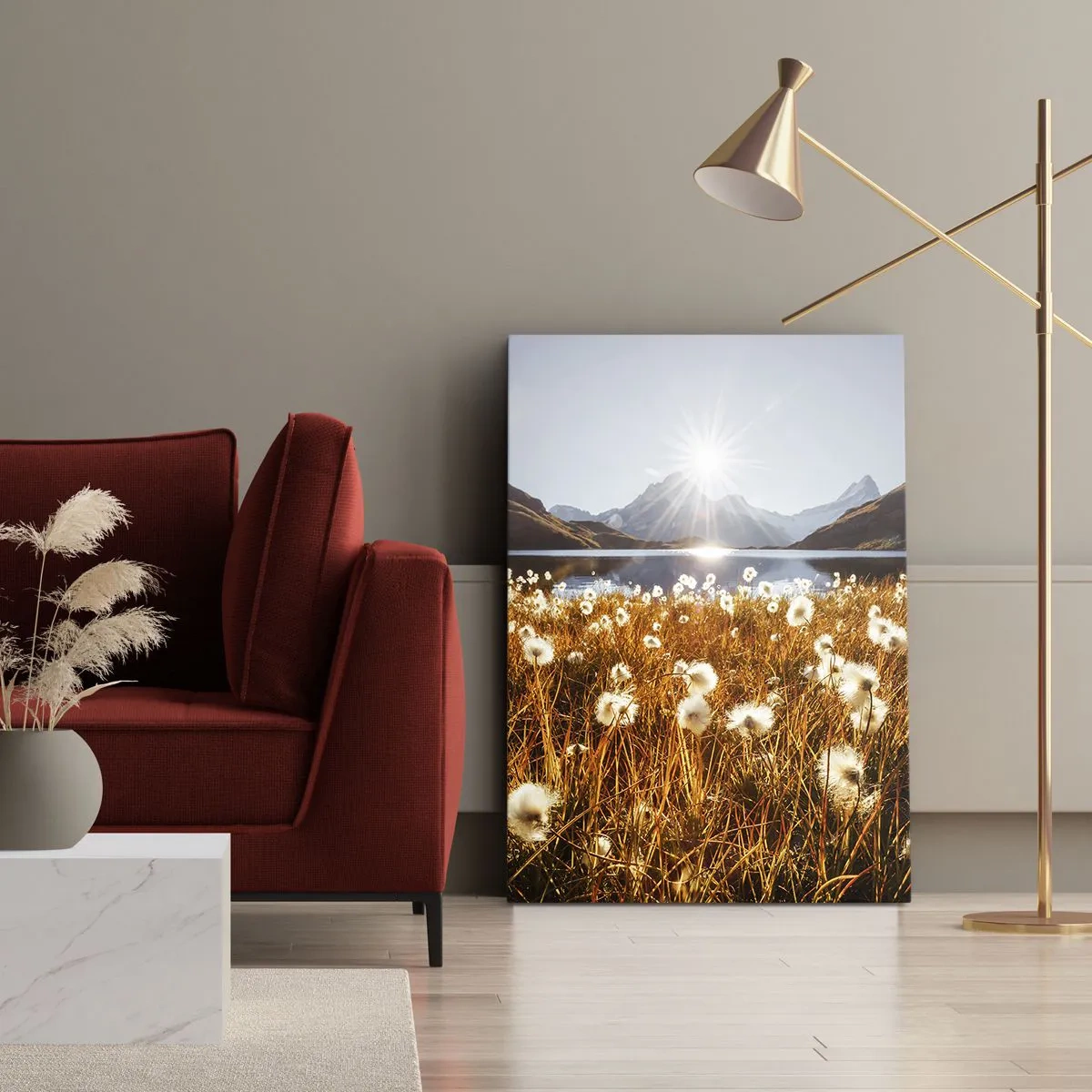 Vászonkép - Szikla keménysége, fű lágysága - 80x120 cm