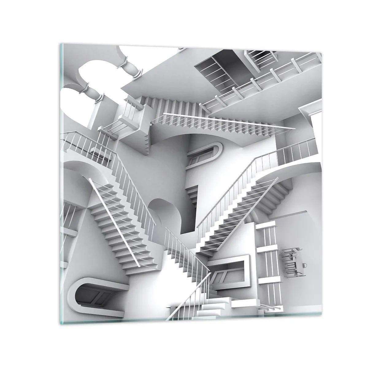 Üveg kép - A tér paradoxonjai - 50x50 cm