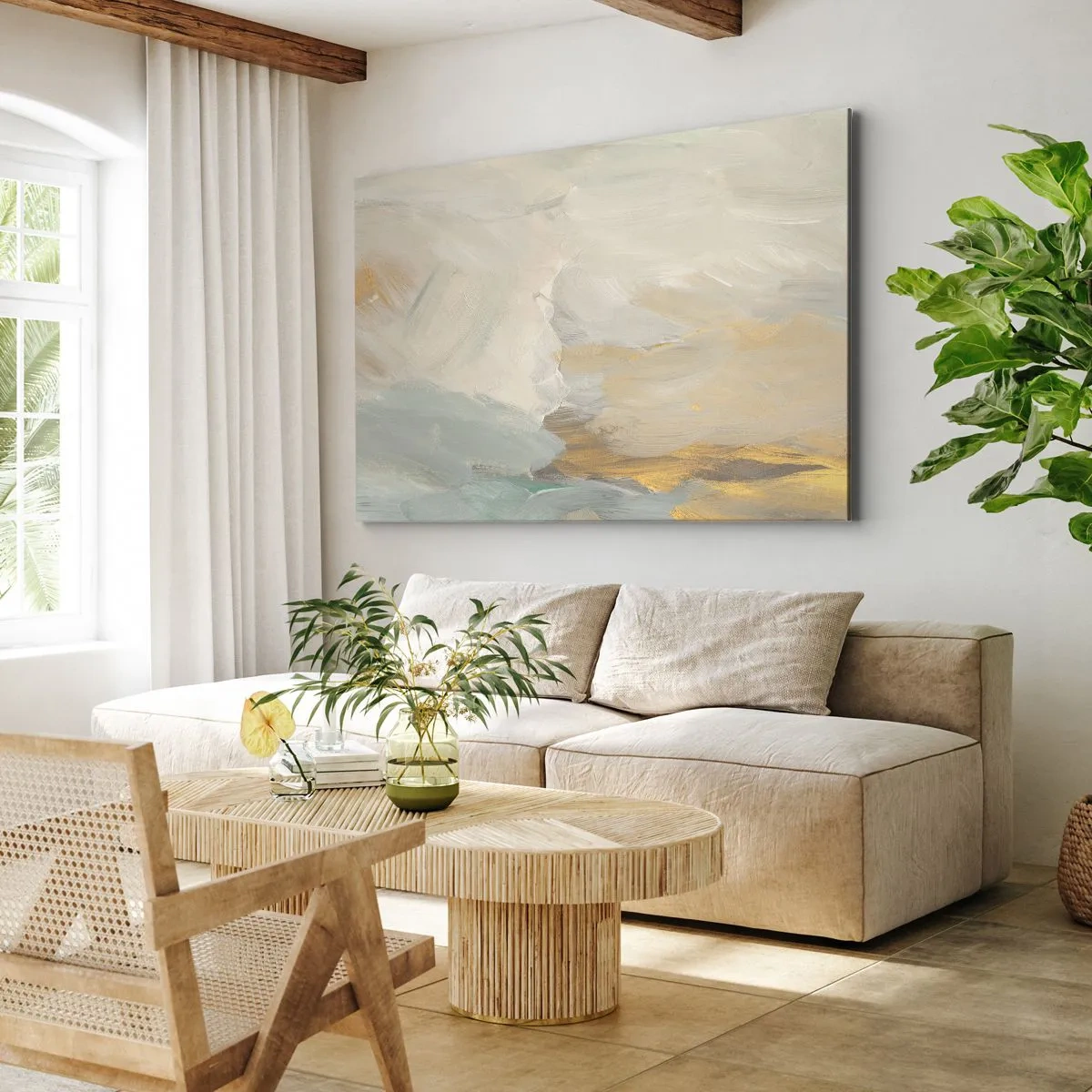 Vászonkép - Absztrakció - a szelídség földje - 100x70 cm