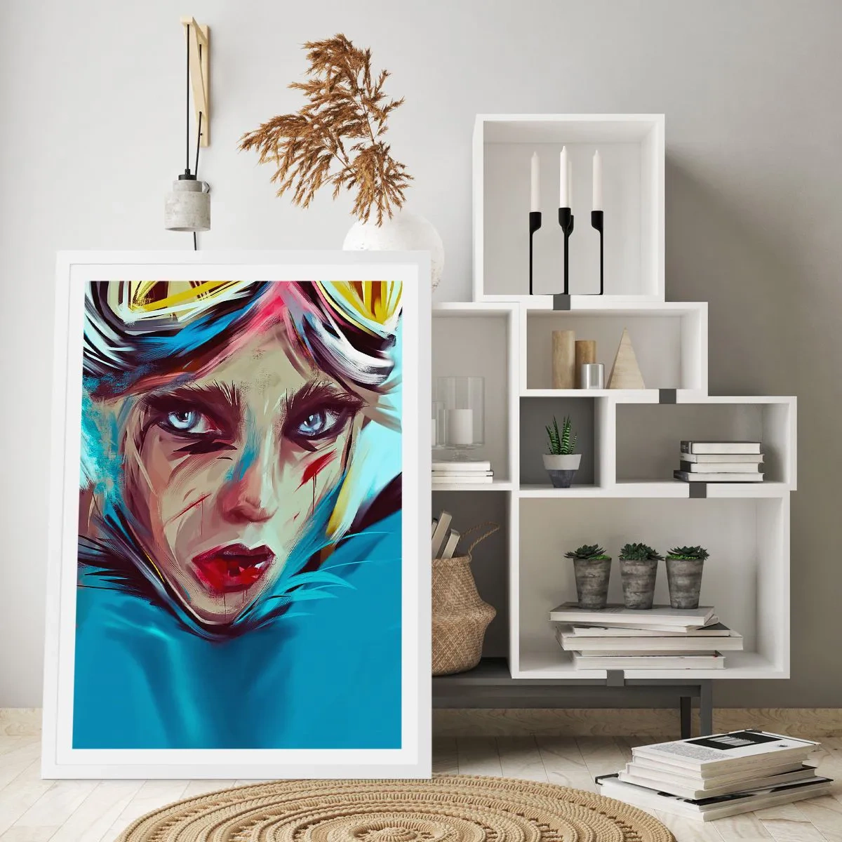 Poszter fekete keretben - Utcai harcos - 61x91 cm