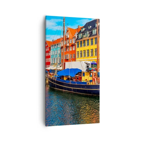 Vászonkép - Örömteli rakpart - 55x100 cm