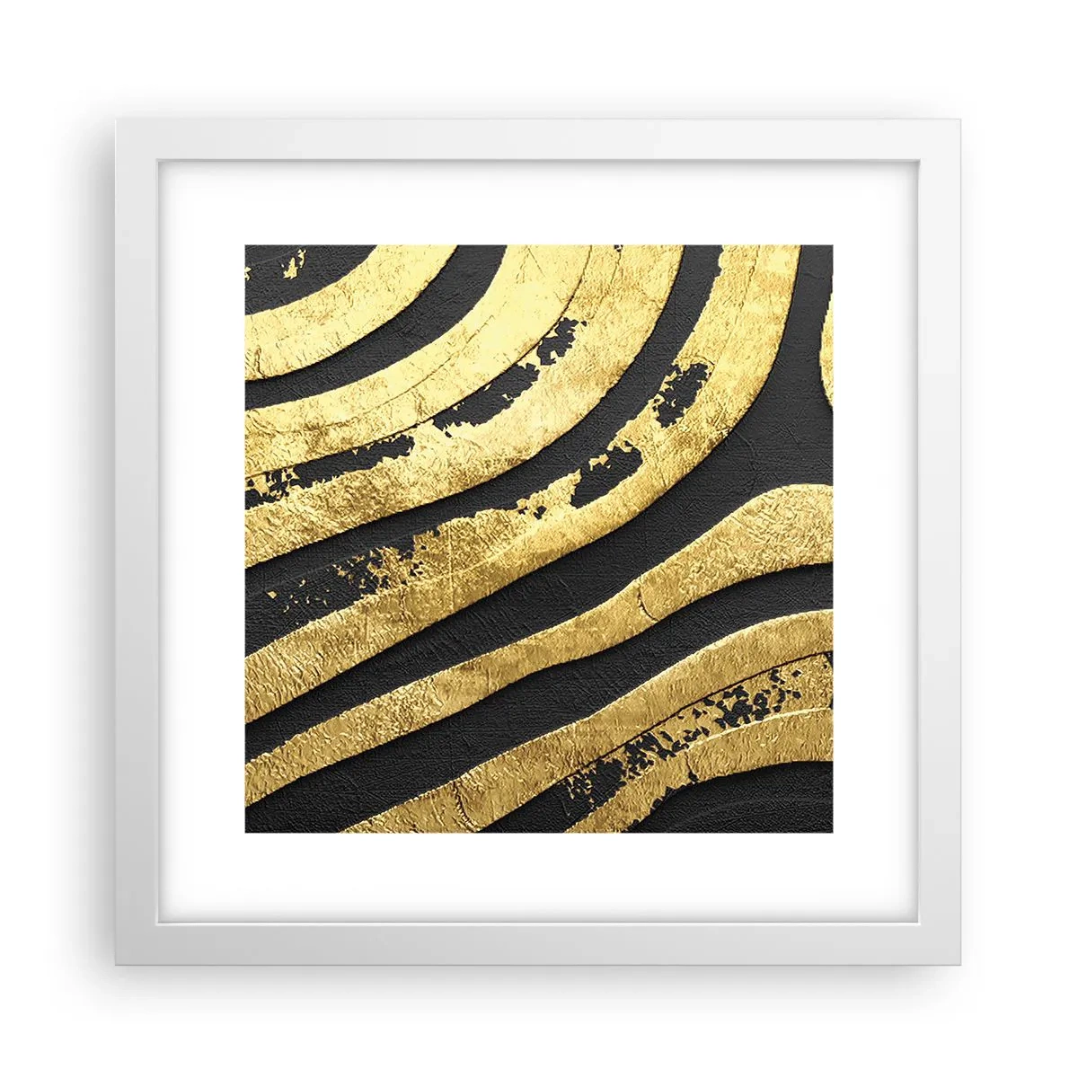 Poszter fekete keretben - Minden folyik - 30x30 cm