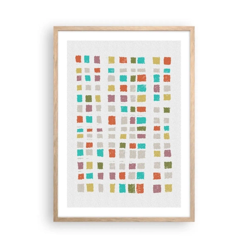 Poszter világos tölgy keretben - Ismeretlen játék - 50x70 cm