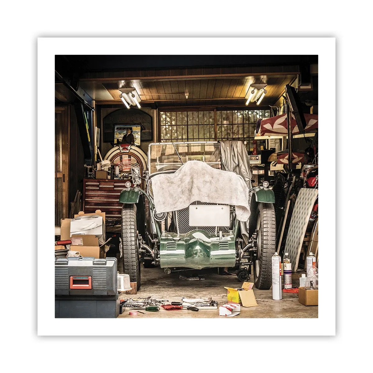 Poszter - Vissza a múltba - 60x60 cm