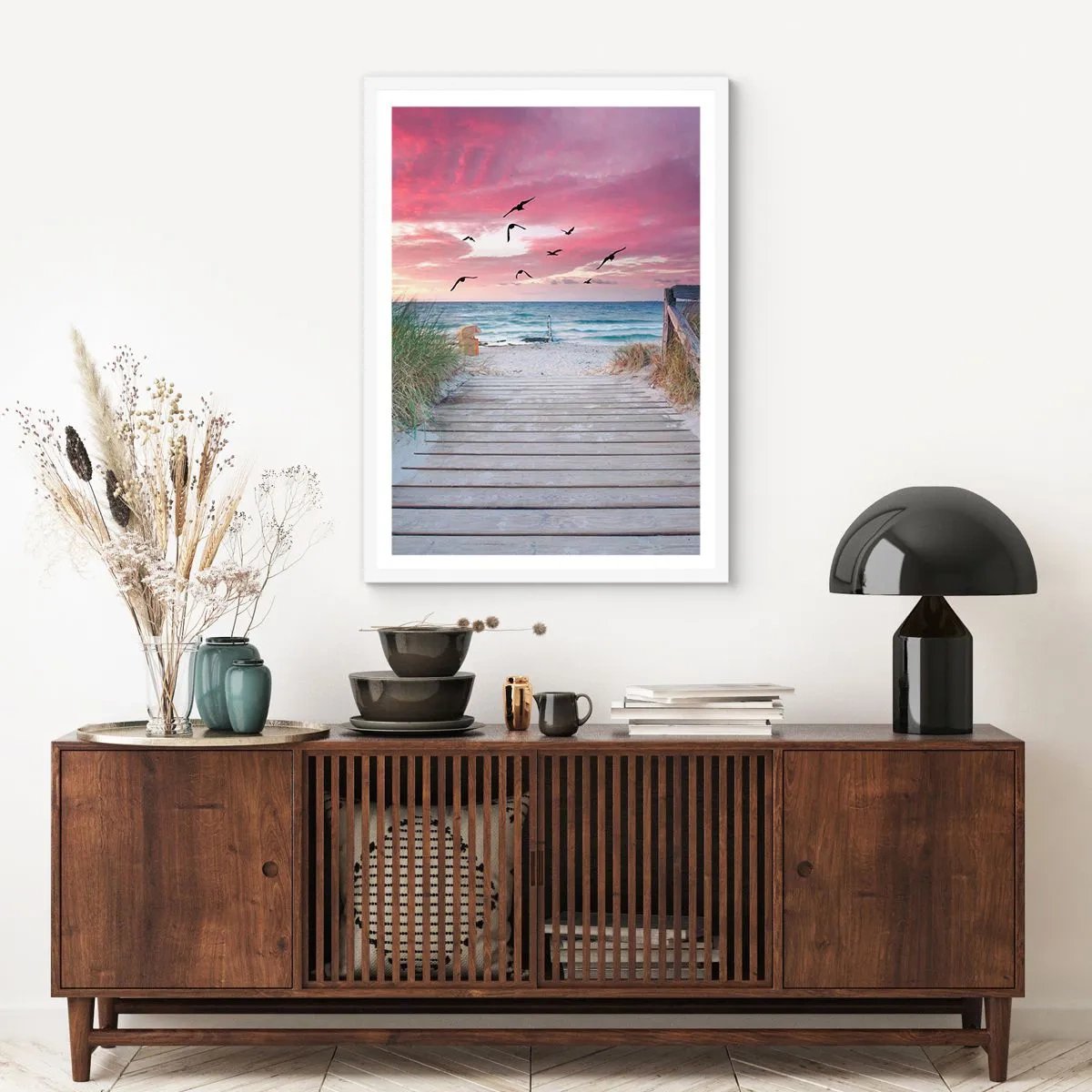 Poszter fekete keretben - Balti impresszió - 40x50 cm