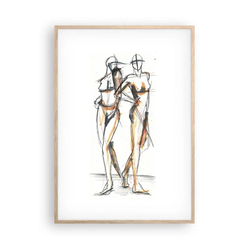 Poszter világos tölgy keretben - A kegyelem tanulmánya - 70x100 cm