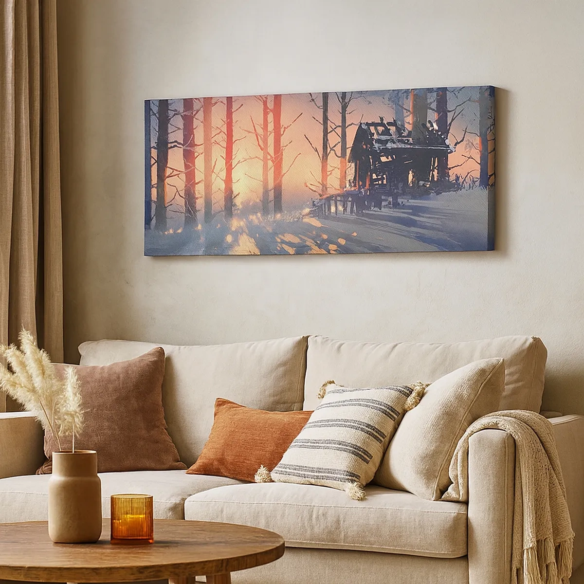 Vászonkép - Ide csak a nap néz be - 30x30 cm