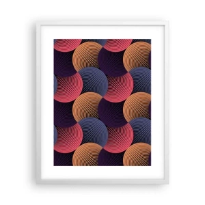 Poszter fekete keretben - Körkörös ritmusban - 40x50 cm