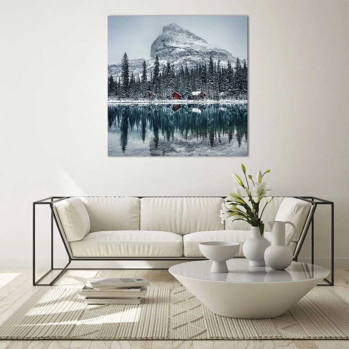 Üveg kép - Kanadai elvonulás - 70x70 cm