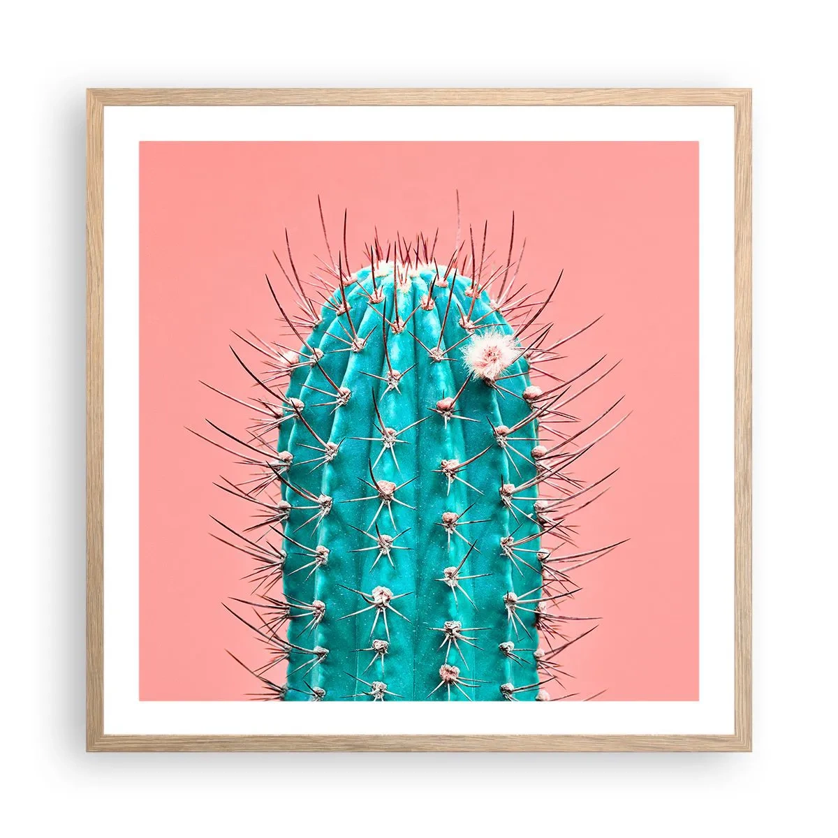 Poszter világos tölgy keretben - Csak nézz - 60x60 cm