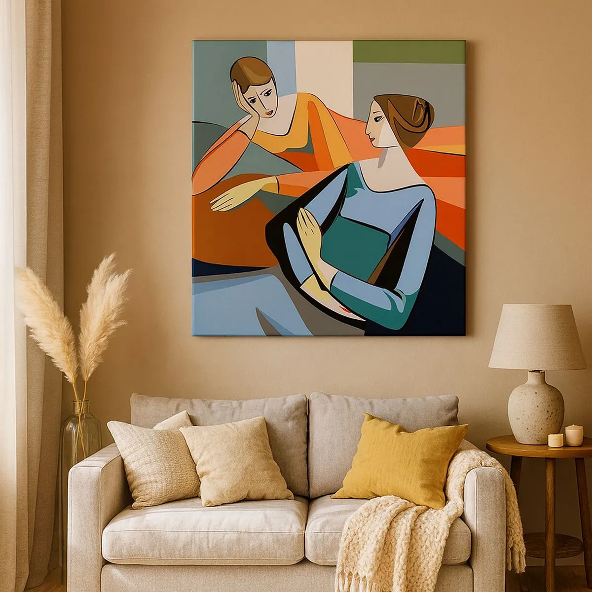 Vászonkép - A bizalmak pillanata - 30x30 cm