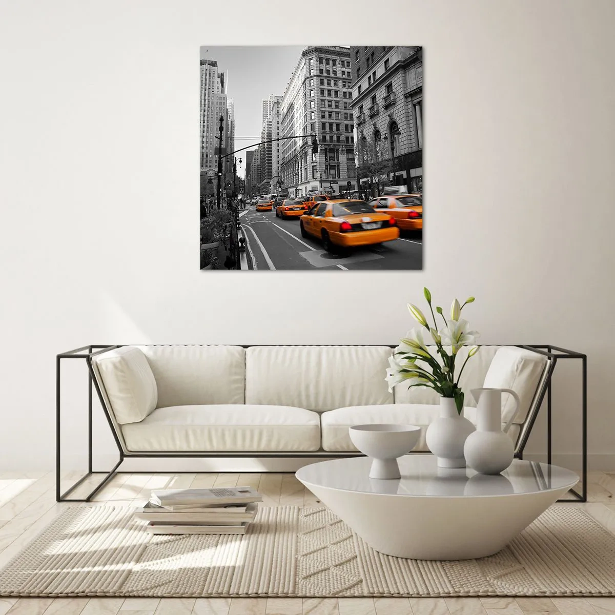 Üveg kép - Nagyvárosi napok - 40x40 cm