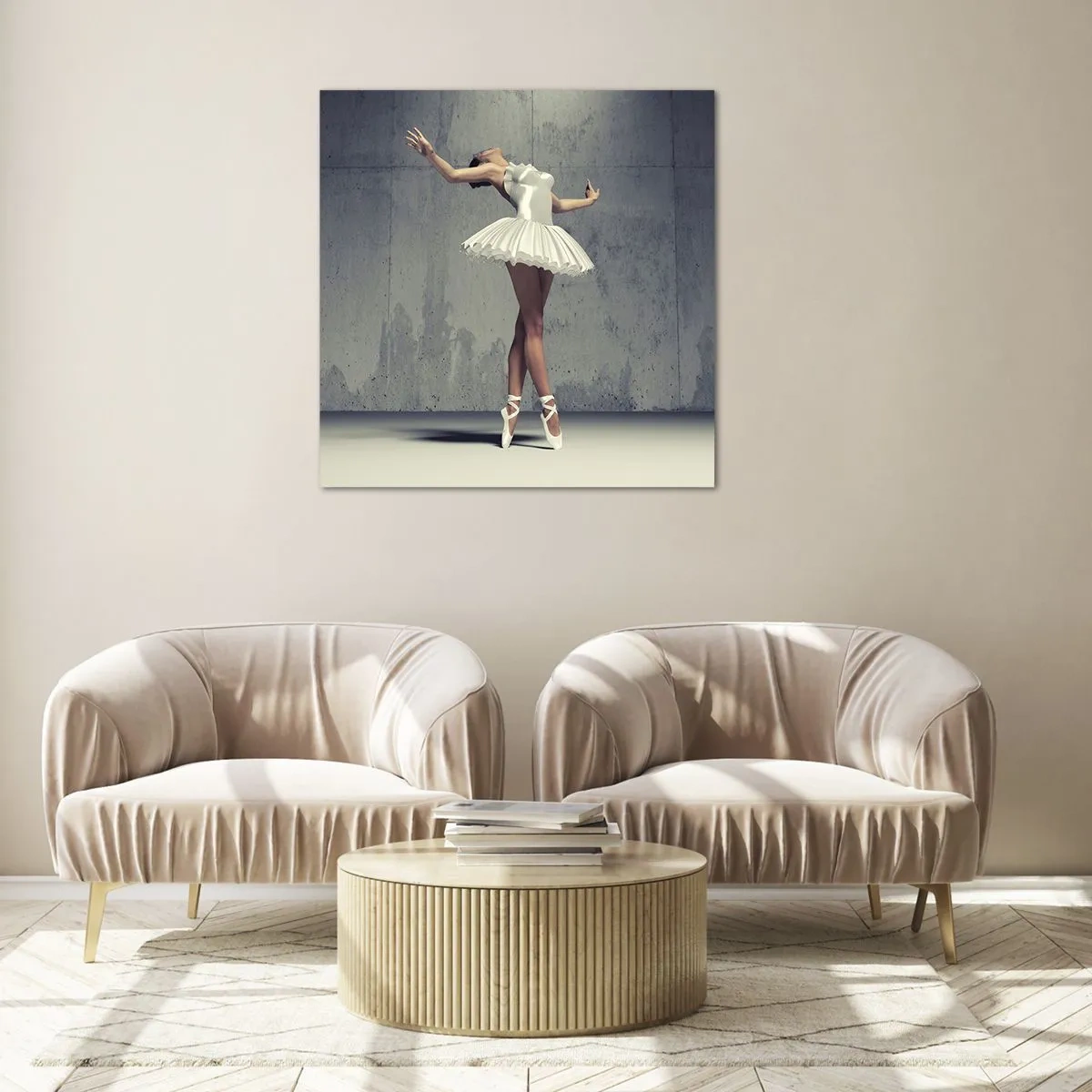 Üveg kép - Könnyű, mint a madár - 70x70 cm