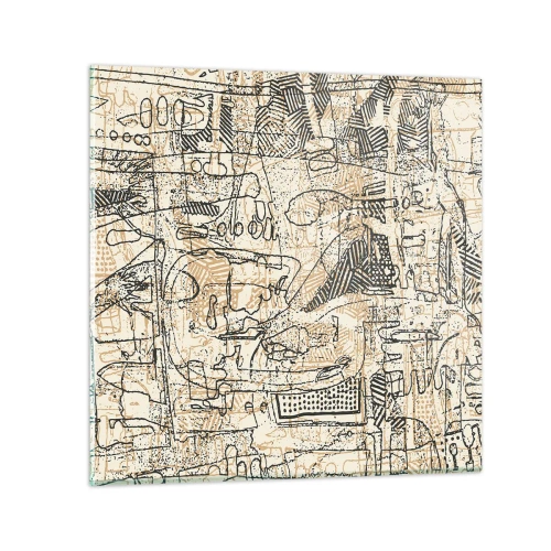 Üveg kép - Dekódolásra vár - 30x30 cm