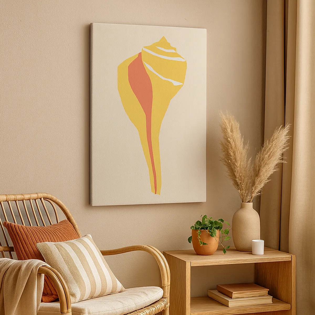 Vászonkép - Szerves absztrakció - növekedés - 50x70 cm